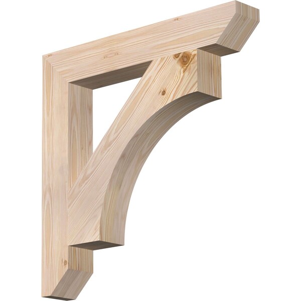 Ekena Millwork Westlake Slat Smooth Bracket, Douglas Fir, 3 1/2"W x 24"D x 24"H BKT04X24X24WTL06SDF - main